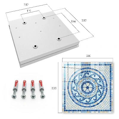 Kulcsdoboz geometrikus mozaik