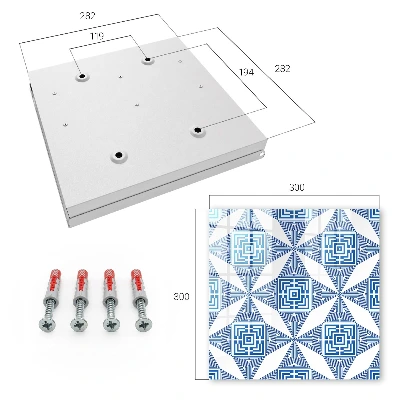 Kulcstartó szekrény Geometrikus minta