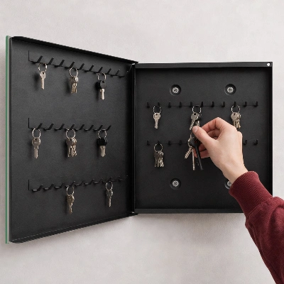 Kulcstartó szekrény falra Barna textúra