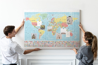Parafatábla Földrajz világtérkép