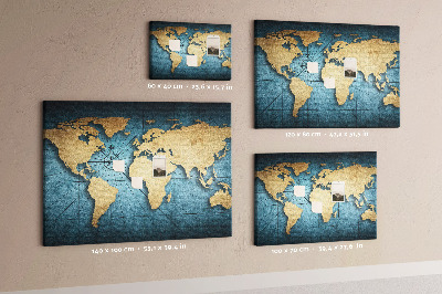 Nagy parafatábla 3D világtérkép