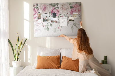 Parafatábla falra Akvarell rózsák