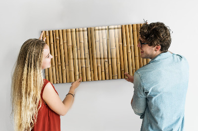 Mágneses tábla falra Bambusz rudak