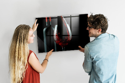 Mágnestábla Egy üveg bor