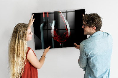 Mágnestábla Egy üveg bor