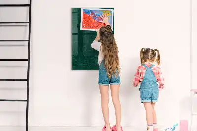 Mágneses írható tábla vonalas levelek mintával