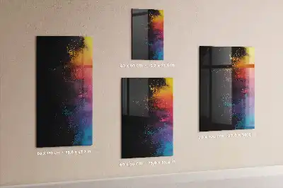 Mágneses írható tábla színes porral