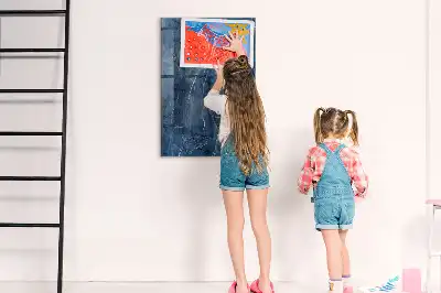 Írható mágnestábla dekoratív márványmintás kivitelben