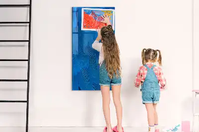 Mágneses írható tábla madártoll mintával