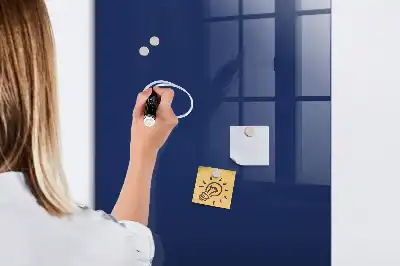 Írható mágnestábla sötétkék színben