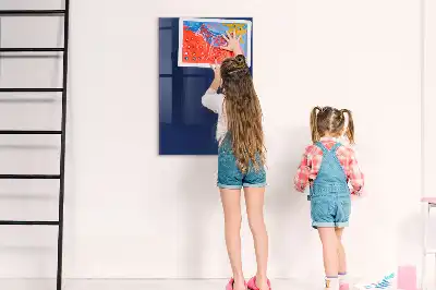 Írható mágnestábla sötétkék színben