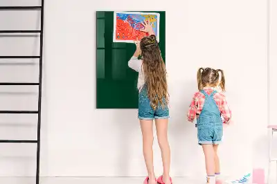 Mágneses írható tábla palackzöld színű