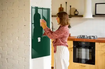 Mágneses írható tábla palackzöld színű