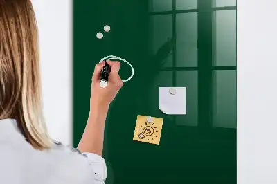 Mágneses írható tábla palackzöld színű