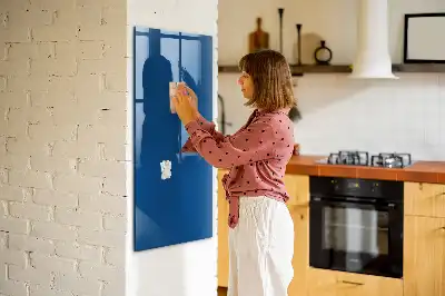 Írható mágnestábla kék színben