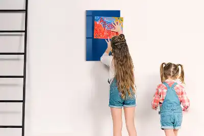 Írható mágnestábla kék színben