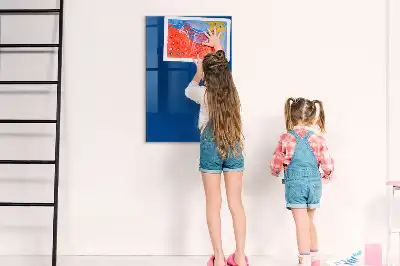 Írható mágnestábla kék színben