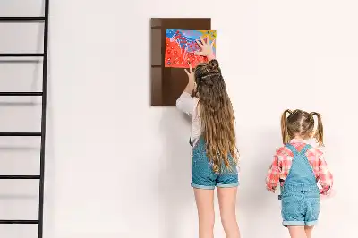 Mágneses írható tábla barna színű