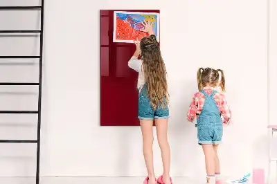 Mágneses írható tábla bordó színben