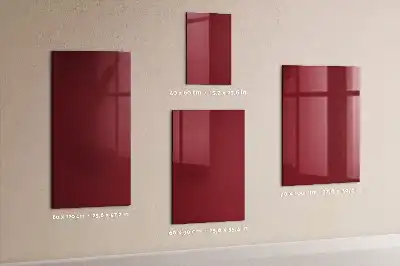 Mágneses írható tábla bordó színben