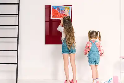 Mágneses írható tábla bordó színben