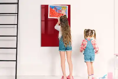 Írható mágnestábla piros színben