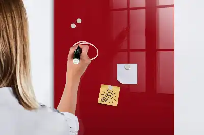 Írható mágnestábla piros színben