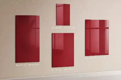 Írható mágnestábla piros színben
