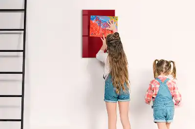 Írható mágnestábla piros színben