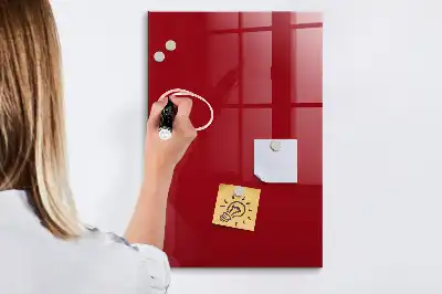Írható mágnestábla piros színben