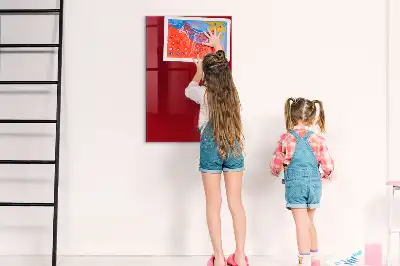 Írható mágnestábla piros színben