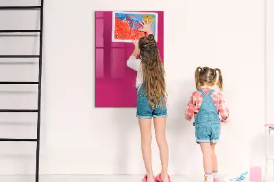 Mágneses írható tábla élénk rózsaszín színben