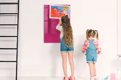 Mágneses írható tábla élénk rózsaszín színben