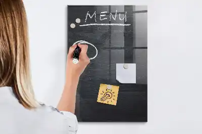 Mágneses írható tábla menü tábla