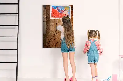 Mágneses írható tábla régi fa kerettel