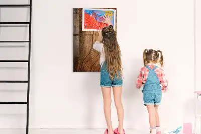 Mágneses írható tábla régi fa kerettel