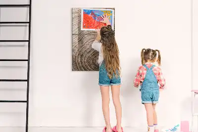 Írható mágnestábla fa évgyűrűi mintával