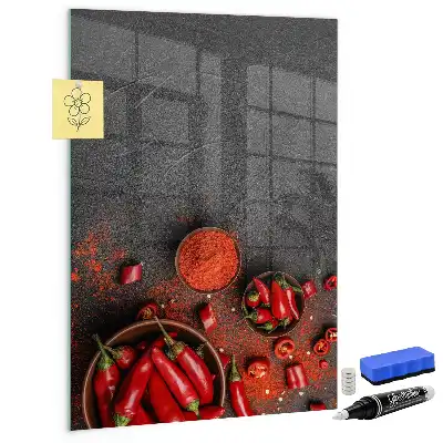 Őrölt paprika mágneses írható tábla