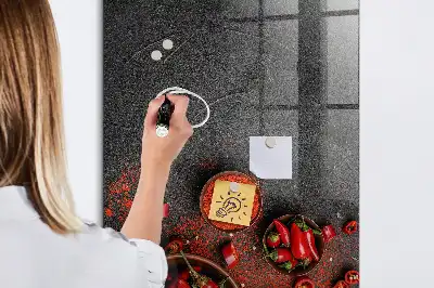 Őrölt paprika mágneses írható tábla