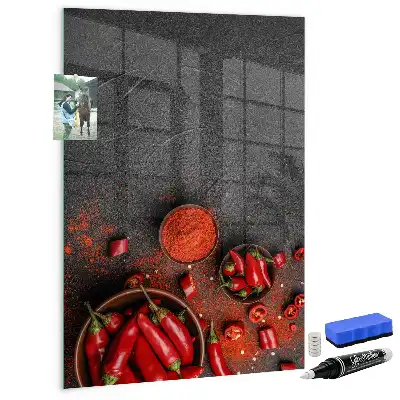 Őrölt paprika mágneses írható tábla