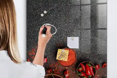 Őrölt paprika mágneses írható tábla