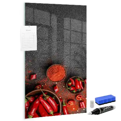 Őrölt paprika mágneses írható tábla