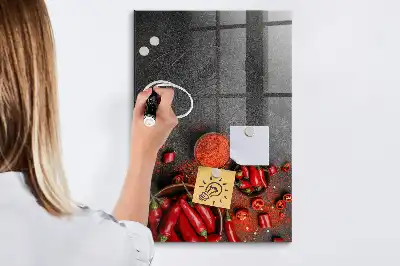 Őrölt paprika mágneses írható tábla
