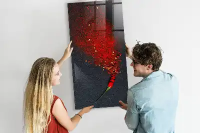 Írható mágnestábla paprikapor mintával