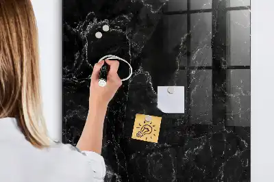 Mágneses írható tábla sötét márvány mintával