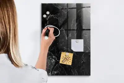 Mágneses írható tábla sötét márvány mintával