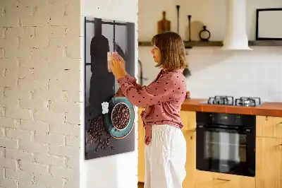 Írható mágnestábla kávészemek mintával