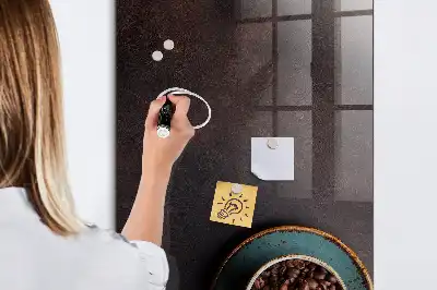 Írható mágnestábla kávészemek mintával
