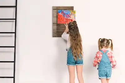 Írható mágnestábla új fa kerettel