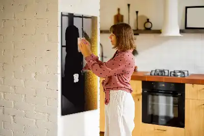Mágneses írható tábla sötét sör színű